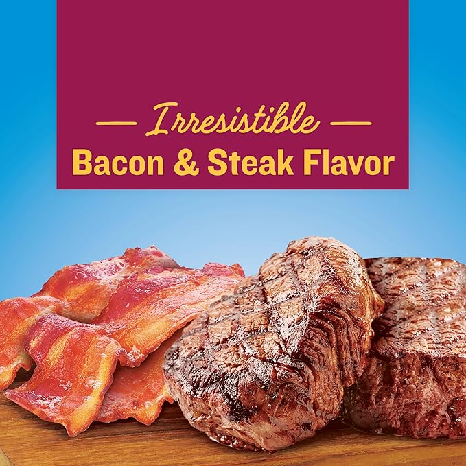 Kibbles 'n Bits Savory Bacon & Steak Flavor Dry Dog Food, 3.5 lb. Bag (Pack of 2)