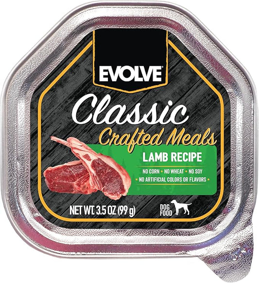 Evolve Classic Crafted Meals Lamb Recipe Wet Dog Food | 3.5 oz - 15 Pack