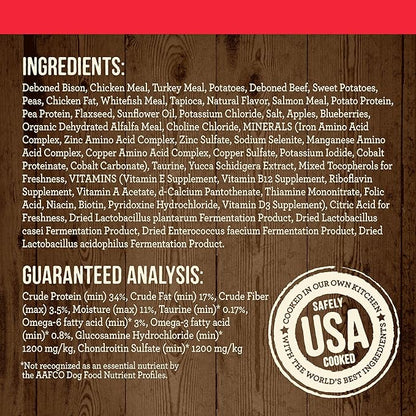 Merrick Premium Grain Free Dry Adult Dog Food, Wholesome And Natural Kibble With Beef, Bison And Sweet Potato - 10.0 lb. Bag