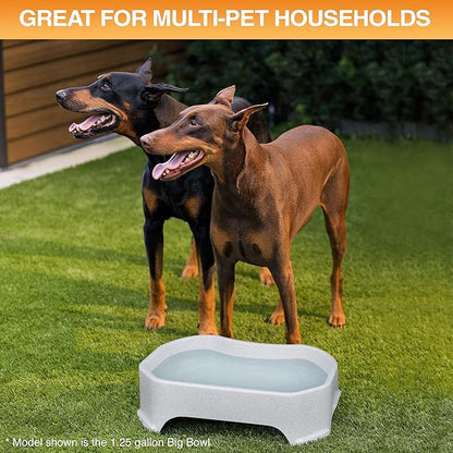 Neater Pet Brands Extra Large Water Bowl for Dogs, Outdoor Dog Water Bowl (2.25 Gallon XL Capacity), Big Trough Style Food Dish for Indoors or Outside, No Spill Large Dog Bowls, Vanilla Bean