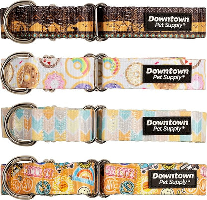 Downtown Pet Supply - Martingale Collar for Dogs - Dog Training Collar - Big, Wide & Thick Dog Collar - Escape-Proof, Weatherproof, Durable and Comfortable - Good Vibes - Large Dog Collar