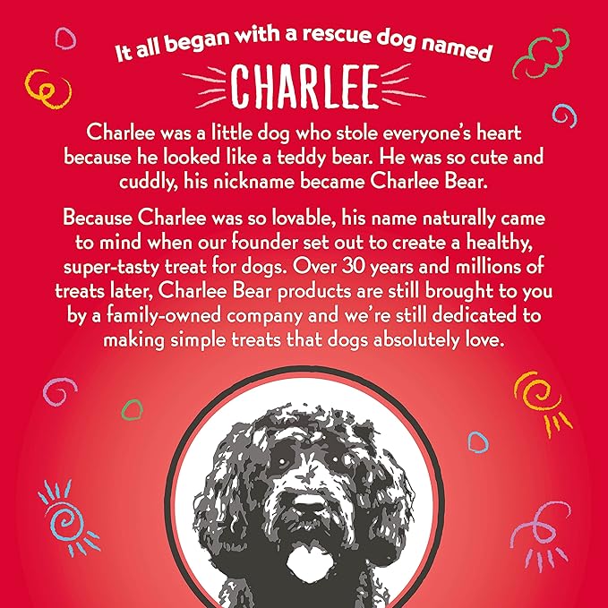 Charlee Bear Original Dog Treats, Cheese and Egg, 16 oz (Pack of 2)
