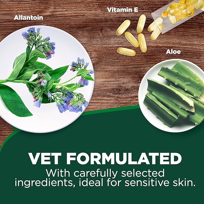 Vet's Best Hypo-Allergenic Shampoo for Dogs | Dog Shampoo for Sensitive Skin | Relieves Discomfort from Dry, Itchy Skin | Cleans, Moisturizes, and Conditions Skin and Coat , 16 oz