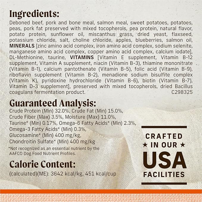 Merrick Lil’ Plates Premium Grain Free Dry Dog Food For Small Dogs, Real Texas Beef And Sweet Potato Kibble - 4.0 lb. Bag