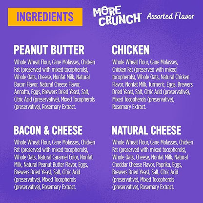Blue Dog Bakery Natural Dog Treats, More Crunch Large, Assorted Flavors, 18oz Box, 1 Box