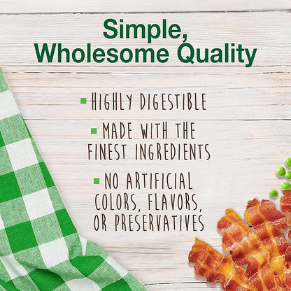 Nylabone Healthy Edibles Natural Dog Chews, Long Lasting Bones for Dogs, Bacon Flavor Dog Treats, X-Small (8 Count)