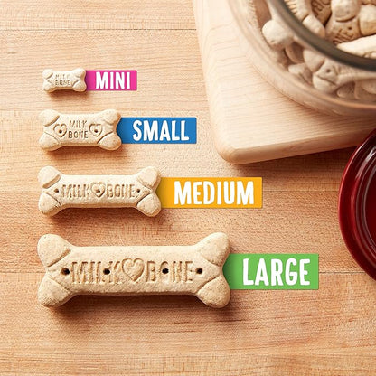 Milk-Bone Original Dog Treats for Large Dogs, 24 Ounce, Crunchy Biscuit Helps Clean Teeth (Pack of 2)
