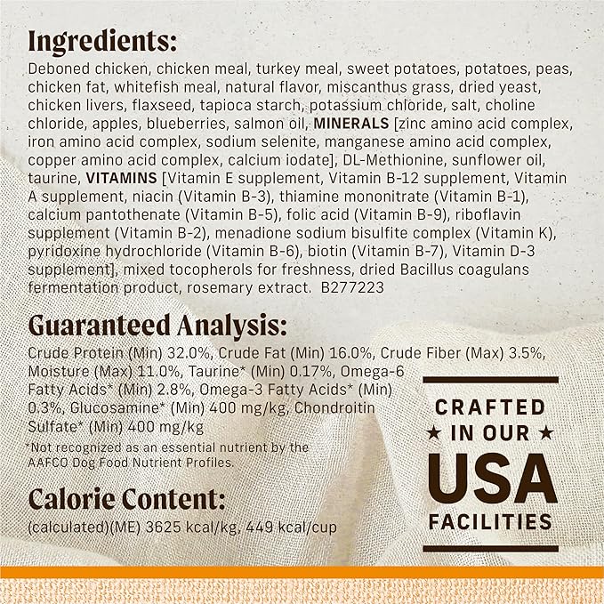 Merrick Lil’ Plates Grain Free Dry Dog Food For Small Dogs, Chicken And Sweet Potato Kibble With Raw Bites - 10.0 lb. Bag