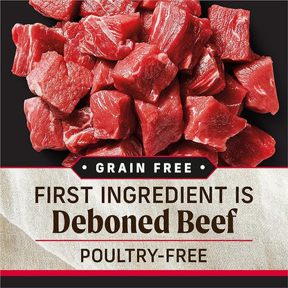Merrick Backcountry Grain Free Dry Adult Dog Food Kibble With Freeze Dried Raw Pieces, Great Plains Red Recipe - 20.0 lb. Bag