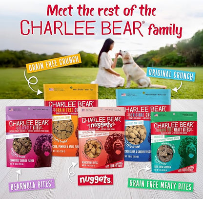 Charlee Bear Grain Free Meaty Bites Freeze Dried Dog Treats, Beef Liver and Sweet Potato, 2.25 Ounce Resealable Bag, Training Treats or Meal Topper Dogs, High Protein Snacks, Made in USA