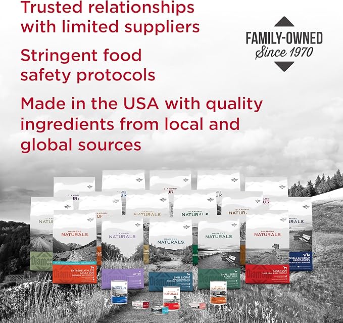 Diamond Naturals Large Breed Dry Puppy Food Real Lamb and Rice Protein, Probiotics, Superfoods, Antioxidants and Other Premium Ingredients to Support Health in Growing Puppies 20lb