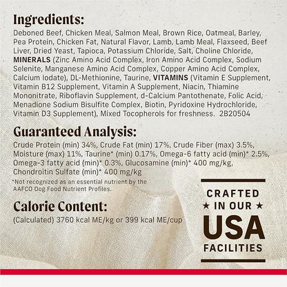 Merrick Backcountry Healthy Grains Kibble With Freeze Dried Raw Pieces, Great Plains Red Meat Recipe Dog Food - 4.0 lb. Bag