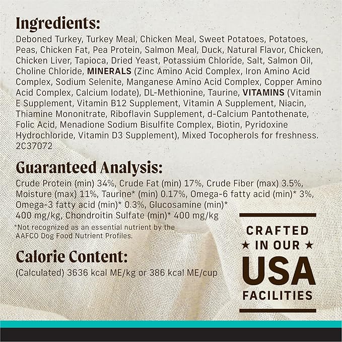 Merrick Backcountry Grain Free Dry Adult Dog Food, Kibble With Freeze Dried Raw Pieces, Game Bird Recipe - 20.0 lb. Bag