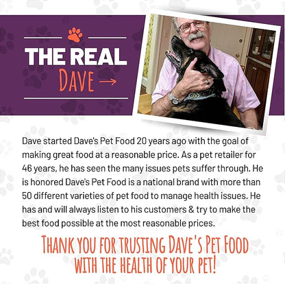 Dave's Pet Food Grain Free Wet Dog Food (95% Beef & Beef Liver), Made in USA Single-Source Protein, Limited Ingredients Added Vitamins & Minerals, 12.5 oz Cans (12 Pack)