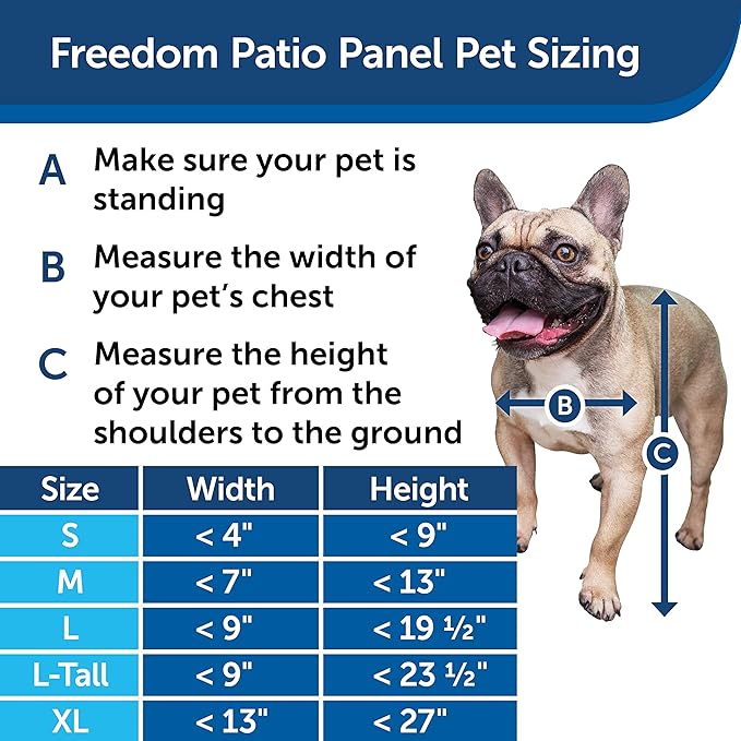 PetSafe Sliding Glass Pet Door - No-Cut DIY Install Doggy Door for Renters - Aluminum Frame - Adjustable Height 75 7/8" to 80 11/16" - Ideal for Large Dogs Up to 100 lb - Bronze