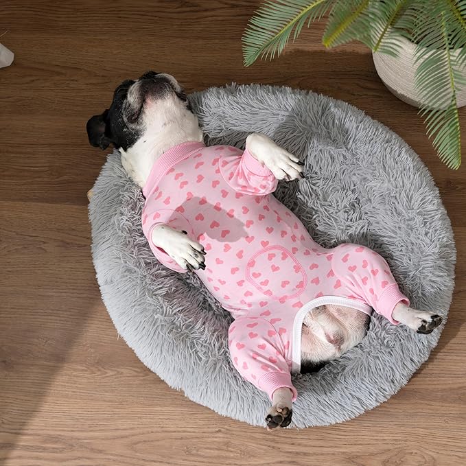 Surgery Recovery Suit for Small Medium Dogs, Long Sleeve Dog Onesie for Surgery Female Dogs Pajamas Abdominal Wound Bandages Surgical Suit Recovery Suit for Shedding Skin Disease