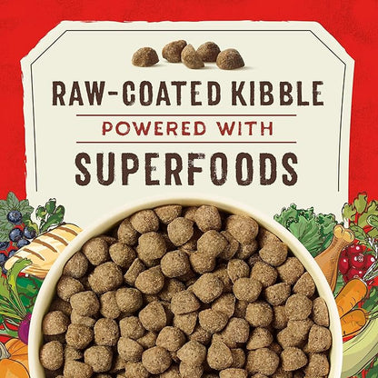 Stella & Chewy's SuperBlends Raw Coated Wholesome Grains Cage-Free Chicken & Duck Recipe with Superfoods, 3.5 lb. Bag