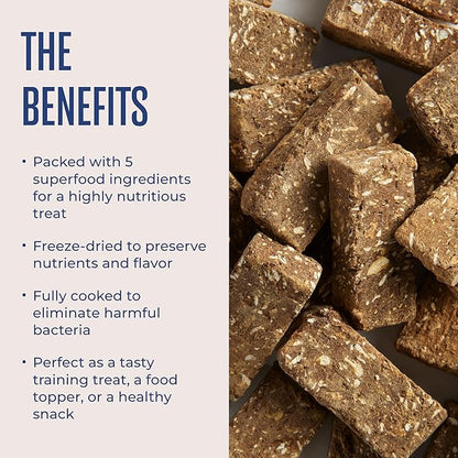 WagWell Freeze Dried Dog Treats, Beef + Yogurt + Sweet Potato Flavor | Training Treats, Food Topper, Healthy Snack for Dogs | Human Grade, Grain Free, High Protein | Made in USA | 4 oz Bag, 2 Pack