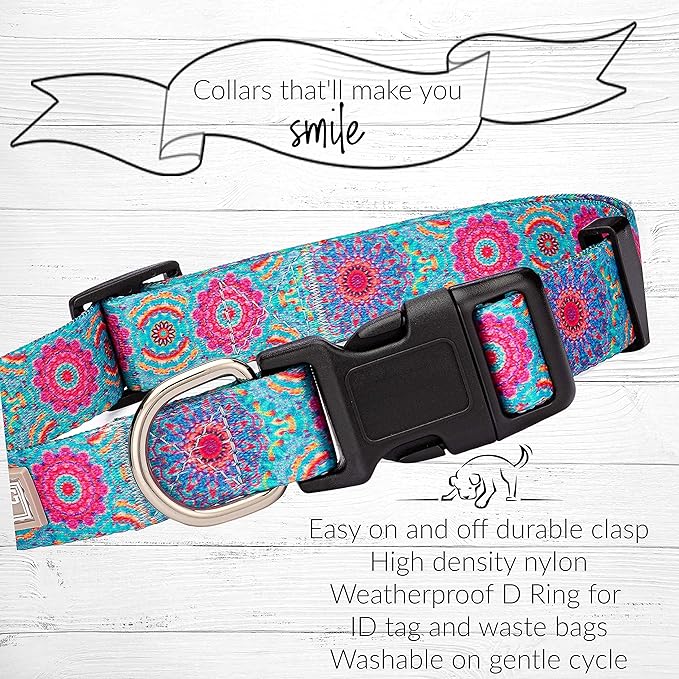 Lucky Love Dog - Adjustable Dog Collar with Easy Click Buckle for Small Ones, Durable, & Comfortable for Male & Female Dogs, Pet Collar for Puppies & Adult Dogs - Clara, XS