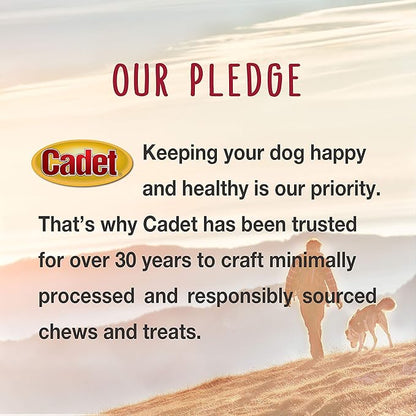 Cadet Gourmet Sweet Potato & Duck Wraps Limited-Ingredient Dog Chews, Healthy and Natural Training Treats for Small and Large Dogs, 14 oz