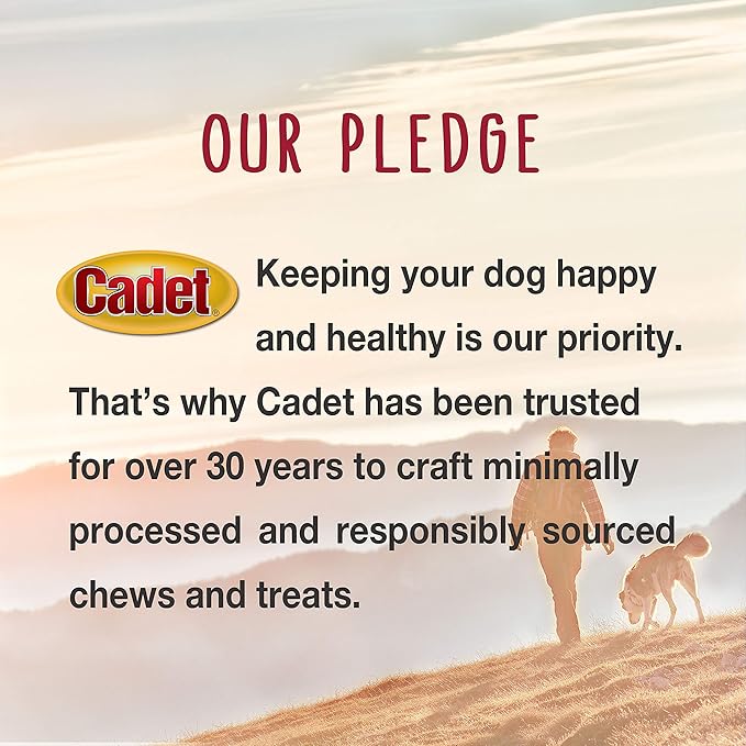 Cadet Gourmet X-Large Triple-Flavored Beef Hide Shish Kabob Dog Treats - Healthy & Natural Chicken, Liver, & Sweet Potato Dog Treats for Dogs Over 30 lbs., 10 in. (2 Count) (Pack of 3)