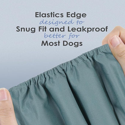 wegreeco Washable Male Dog Belly Band (Stylish Pattern)- Pack of 3 - Washable Male Dog Belly Wrap, Dog Diapers Male (Black, Blue, Coffee, Medium)