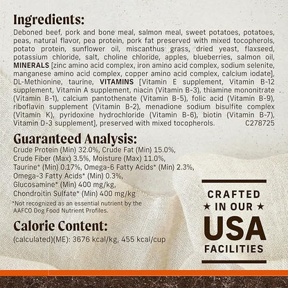 Merrick Premium Grain Free Dry Adult Dog Food, Wholesome And Natural Kibble, Real Texas Beef And Sweet Potato - 30.0 lb. Bag