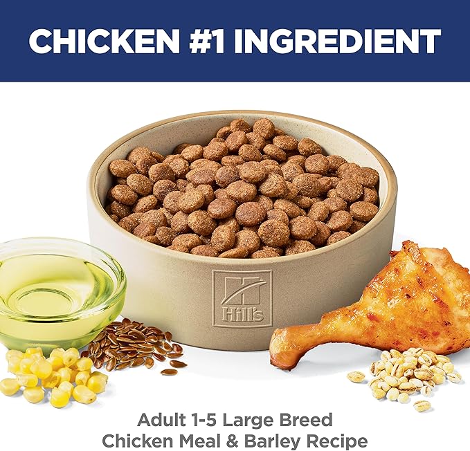 Hill's Science Diet Adult 1-5 Large Breed Dry Dog Food, Chicken & Barley, 15 lb. Bag