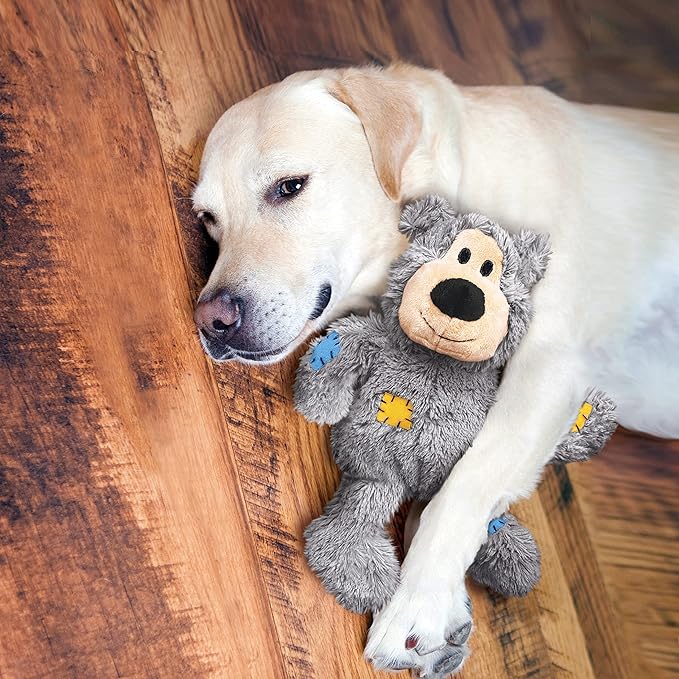 KONG Wild Knots Bears - Durable Dog Toys with Internal Knotted Ropes and Minimal Stuffing for Less Mess (Assorted Colors) (Medium/Large)