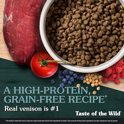 Taste of the Wild Appalachian Valley Small Breed Grain-Free Recipe with Roasted Venison Dry Adult Dog Food, Made with High Protein from Real Venison 14lb