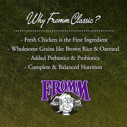 Fromm Classic Adult Dog Food - Premium Dry Dog Food for Large, Medium, & Small Breeds - Chicken Recipe - 5 lb