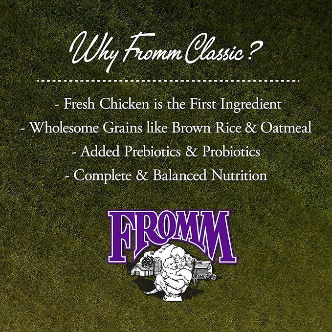 Fromm Classic Mature Adult Dog Food - Senior Dry Dog Food for Large, Medium, & Small Breeds - Chicken Recipe - 15 lb