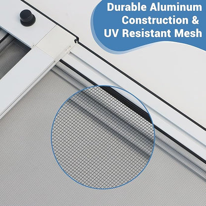 Dog Door for Sliding Glass Door Insert, Height Adjustable from 44" to 84"