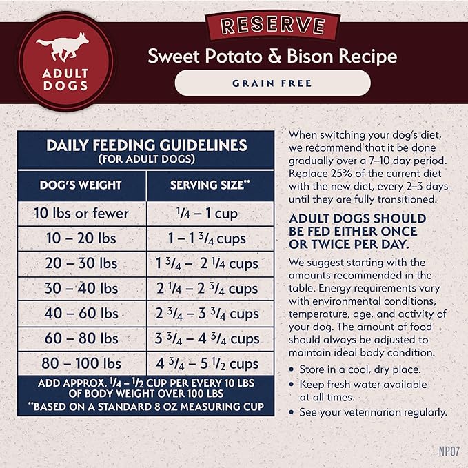 Natural Balance Limited Ingredient Adult Grain-Free Dry Dog Food, Reserve Sweet Potato & Bison Recipe, 4 Pound (Pack of 1)