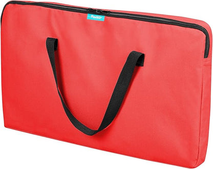 Deluxe Premium Pet Dog Playpen Portable Soft Dog Exercise Pen Kennel with Carry Bag for Dogs, Cats, Kittens, and All Pets (Large, Red)