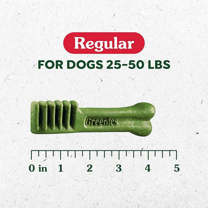Greenies Veterinarian-Recommended Adult Natural Dental Dog Treats Regular Size, Dog Dental Chews, Original Flavor, 54 oz. Pack, 54 Count
