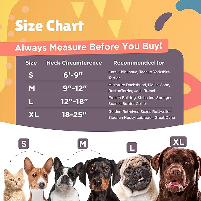 Big Ant Protective Inflatable Collar for Dogs and Cats, Soft Cone for Dogs After Surgery, Dog Neck Donut Collar, Dog Cone Collar Soft Pet Recovery Collar Does Not Block Vision E-Collar (Medium, Blue)
