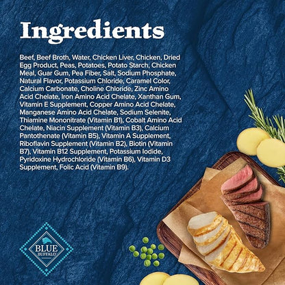 Blue Buffalo Wilderness Wolf Creek Stew Wet Dog Food,High-Protein & Grain-Free,Made with Natural Ingredients,Hearty Beef in Gravy,12.5-oz. Cans,(Pack of 24)