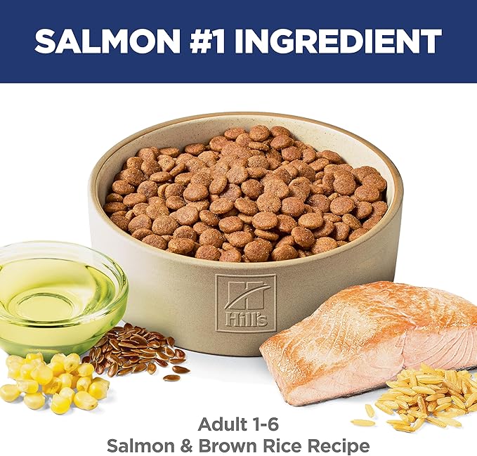 Hill's Science Diet Adult 1-6 Dry Dog Food, Salmon & Brown Rice, 14 lb. Bag