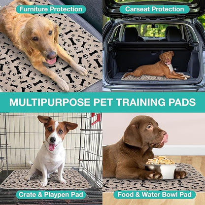 Furthrive Washable Pee Pads for Dogs with Pheromone Attraction, Reusable Puppy Pads, Waterproof Non-Slip Training Pad, 31.25 × 27.25 in, Pet-Friendly for Crates, Apartments, Puppy Supplies (One Unit)