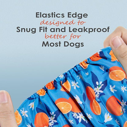 wegreeco Washable Male Dog Belly Band (Stylish Pattern)- Pack of 3 - Washable Male Dog Belly Wrap, Dog Diapers Male (Fruit, X-Small)