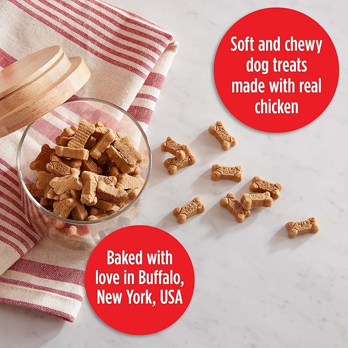 Milk-Bone Soft & Chewy Mini’s Dog Treats Made with Real Chicken, 18 Oz.