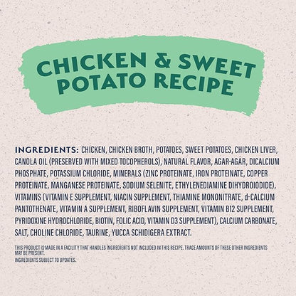Natural Balance Limited Ingredient Adult Grain-Free Wet Canned Dog Food, Chicken & Sweet Potato Recipe, 13 Ounce (Pack of 12)