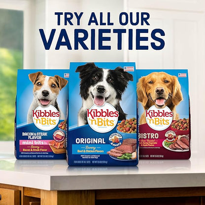 Kibbles 'n Bits Original Savory Beef & Chicken Flavor Dry Dog Food, 31 Pound Bag