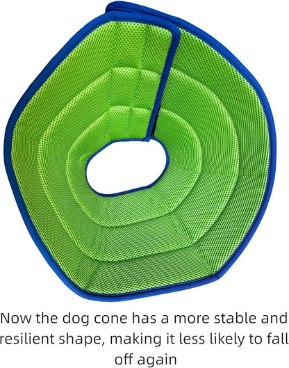 Soothing Recovery Cone for Dogs & Cats, Soft Anti-Lick Collar for Post-Surgery Protection, Comfortable Elizabethan Cone Alternative for Spay Neuter Recovery, Adjustable Design (M)