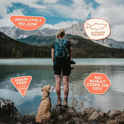 Smart Cookie Freeze Dried Salmon Bites - Single Ingredient Freeze Dried Treats for Dogs - Wild Caught Alaskan Salmon Dog Training Treats & Dog Food Topper - Made in USA - 2oz Bag, 3 Pack
