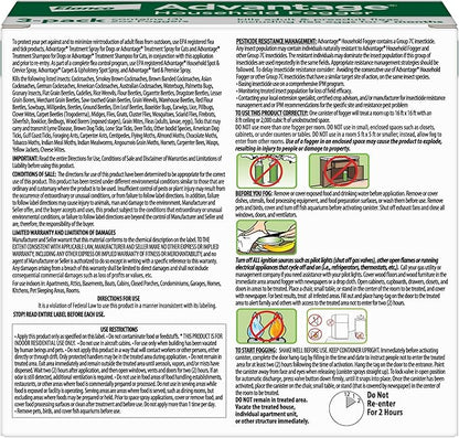 Advantage Household Fogger | Kills Fleas & Ticks | Flea Fogger for Home | 2 oz. Canisters (Pack of 3)