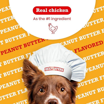 Beefeaters Peanut Butter Biscuits Wrapped with Chicken Dog Treat, 13oz (Pack of 2)