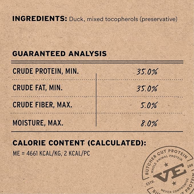 Vital Essentials Freeze Dried Dog Treats | Duck Bites, Single Protein | Premium Quality | Grain Free Training Treats for Dogs, 5.5 oz Bag