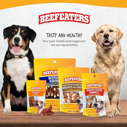 Beefeaters Chicken Jerky Strips for Dogs, 9 oz – Dog Treat. 100% Real Chicken Breast, Grain-Free, No Additives, Perfect for Training & Healthy Growth, Allergy-Friendly (Pack of 2)